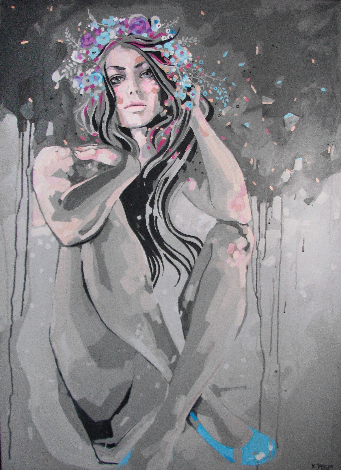 blue 2; akryl; 110x80cm; 2016_