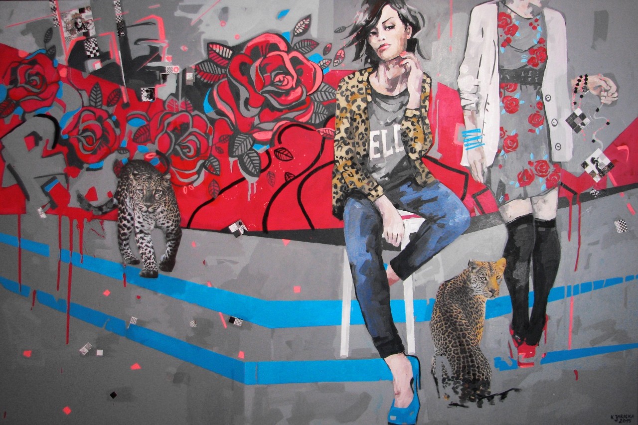 rose; akryl, kolaż; 150x100cm; 2015 (1280x853)