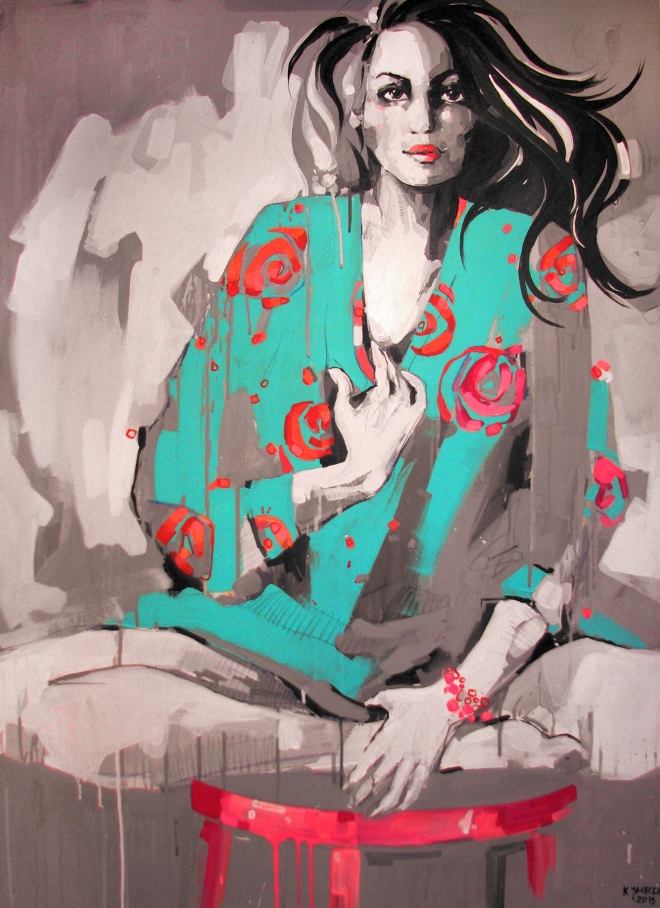 turquoise; akryl; 80x110cm; 2015 (931x1280)