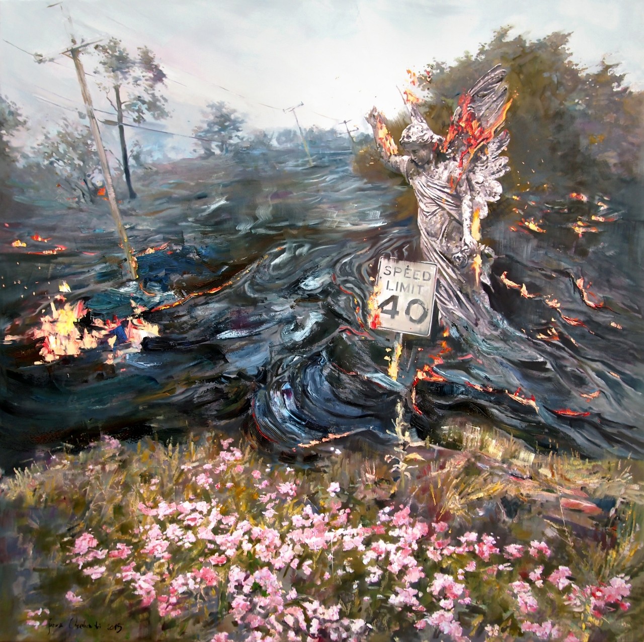 slowly olej na płótnie 110x110cm 2015 (1280x1277)