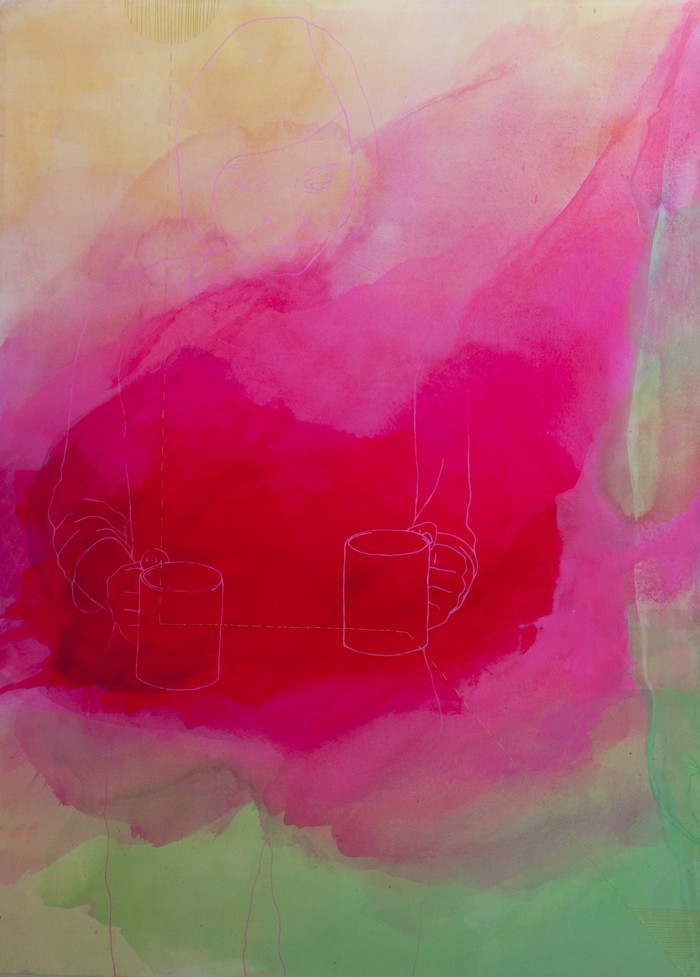 'jest',110x80cm, technika mieszana, 2015