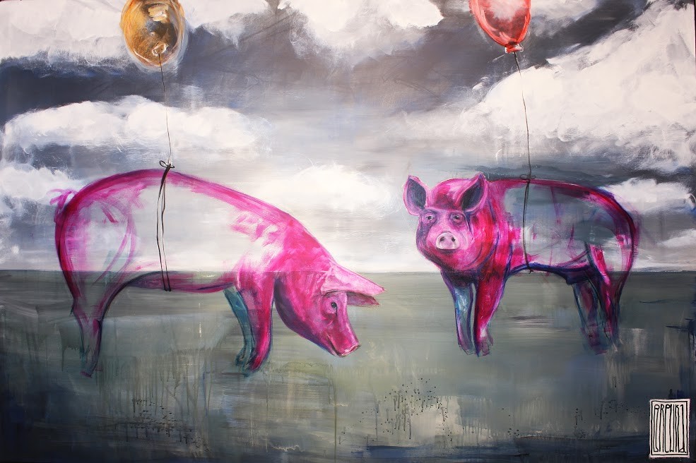 120 x180  Świnie na salony!