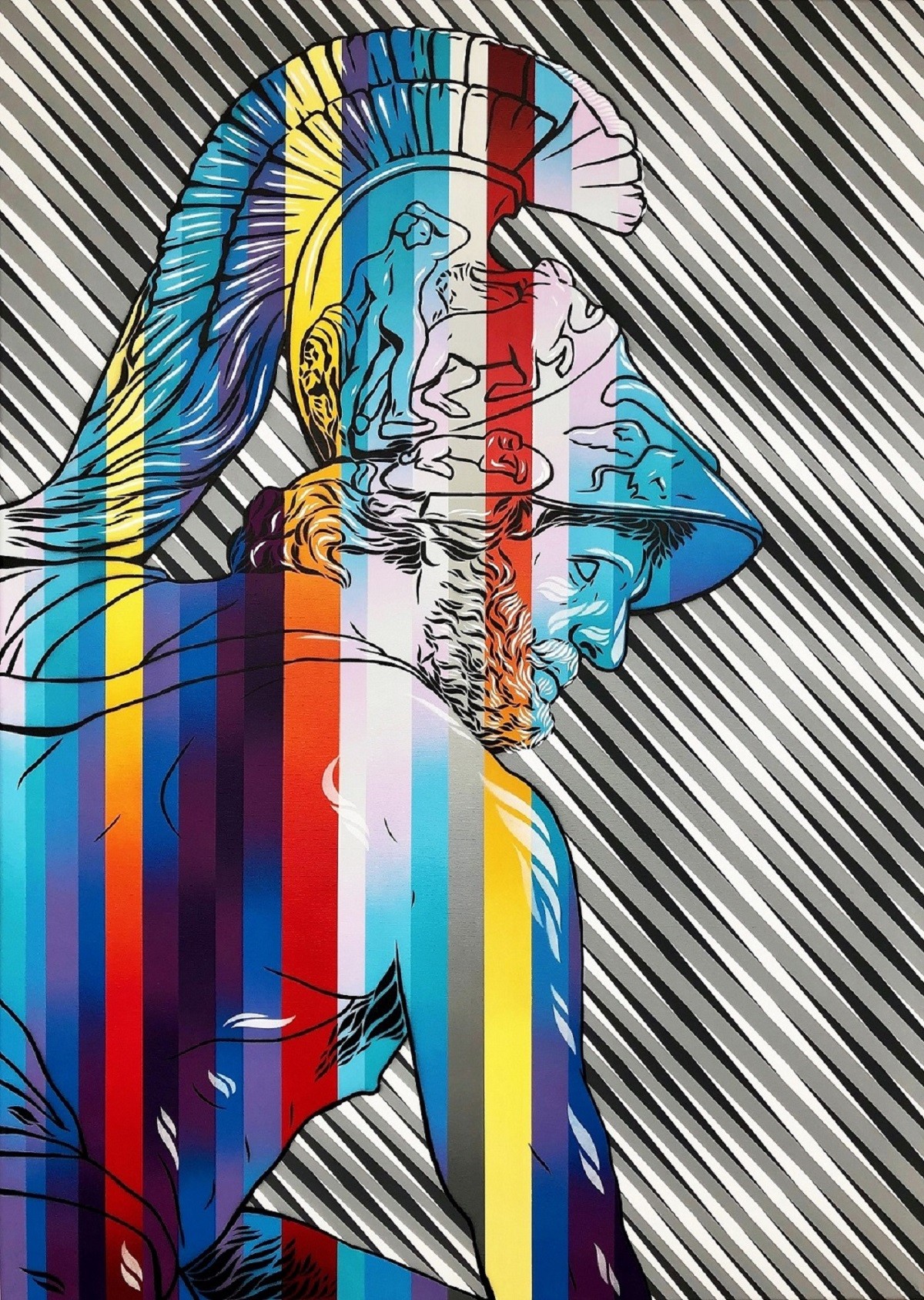 michal_maka__menelaos_,_acrylic,_spray_on_canvas,_140x100cm,_2019